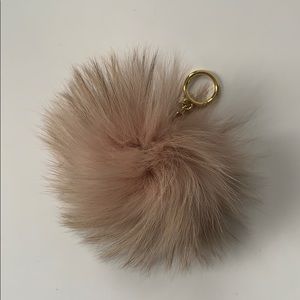 Michael Kors Pink Fur Key Chain